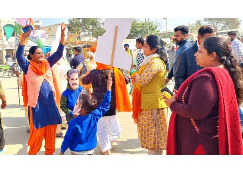 ਭਵਾਨੀਗੜ੍ਹ ਦੇ ਅਨਾਜ ਮੰਡੀ ਵਿਖੇ ਚੋਣ ਪ੍ਰਚਾਰ