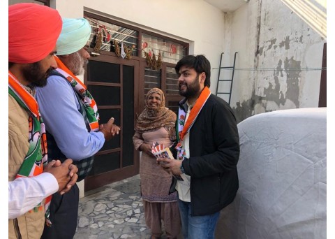 ਮੋਹਿਲ ਸਿੰਗਲਾ ਵੱਲੋਂ ਪਿੰਡ ਘਰਾਚੋਂ ਵਿਖੇ ਇਲੈਕਸ਼ਨ ਪ੍ਰਚਾਰ ਕੀਤਾ