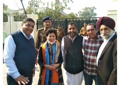 President of Haryana Congress Kumari Shelza arrived at Sangrur